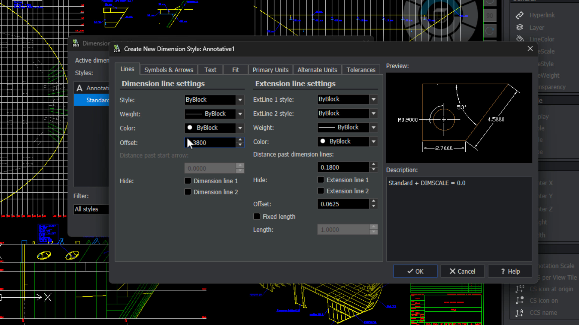 Enhanced Dimension Style Manager