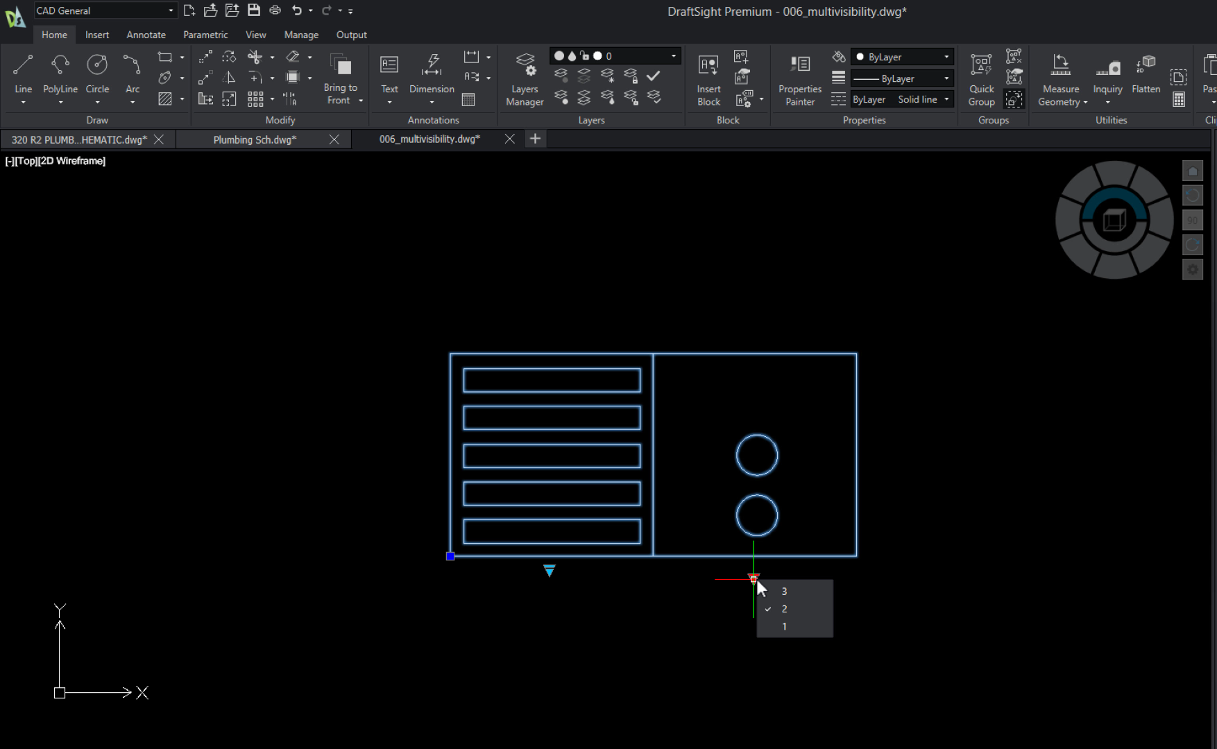 Multiple Visibility Elements 