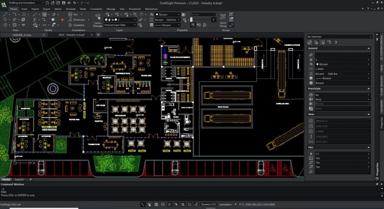 DraftSight interface screenshot
