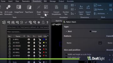 해치 패턴 | DraftSight