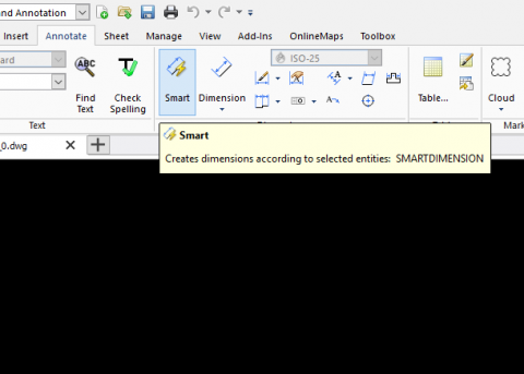 DraftSight 치수 옵션